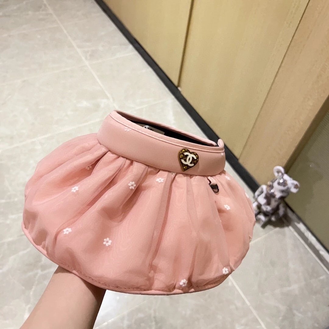 Chanel Hat 2023New Temperament Foldable Dual-Purpose Sun Hat Topless Hat,It Can Be Used as a Hair Band and Is Very Convenient!Lady joker~