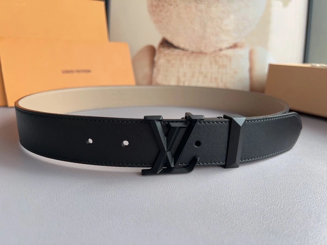 Louis Vuitton LV Belt Top version 【Counter Quality】The Most New Belt3.5cm Men's Belt Metal Buckle Men's Leather Belt with Classic Chessboard Plaid Belt with Genuine Goods Packaging in and out of the Counter No Problem Versatile Casual Fashion Formal Wear