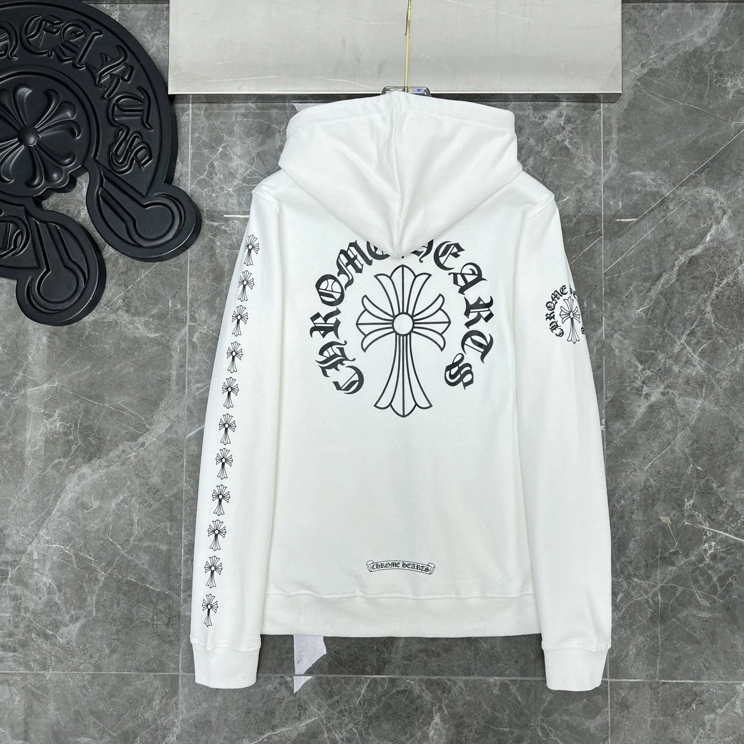 Chrome Hearts Hoodie Cross Hooded Sweater Loose Men's and Women's Zipper Hoodie