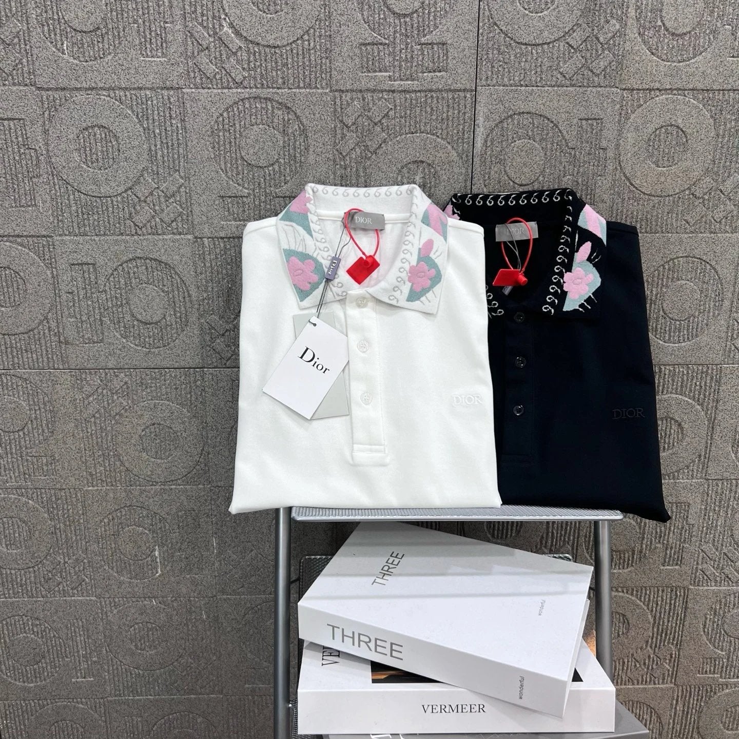 Dior T-shirt Letters logo Embroidery POLO Shirt Lapel Short Sleeve25ss New Unisex Summer Short Sleeve OS Loose T Business Half Sleeve Shirt Plus Size T-Shirt