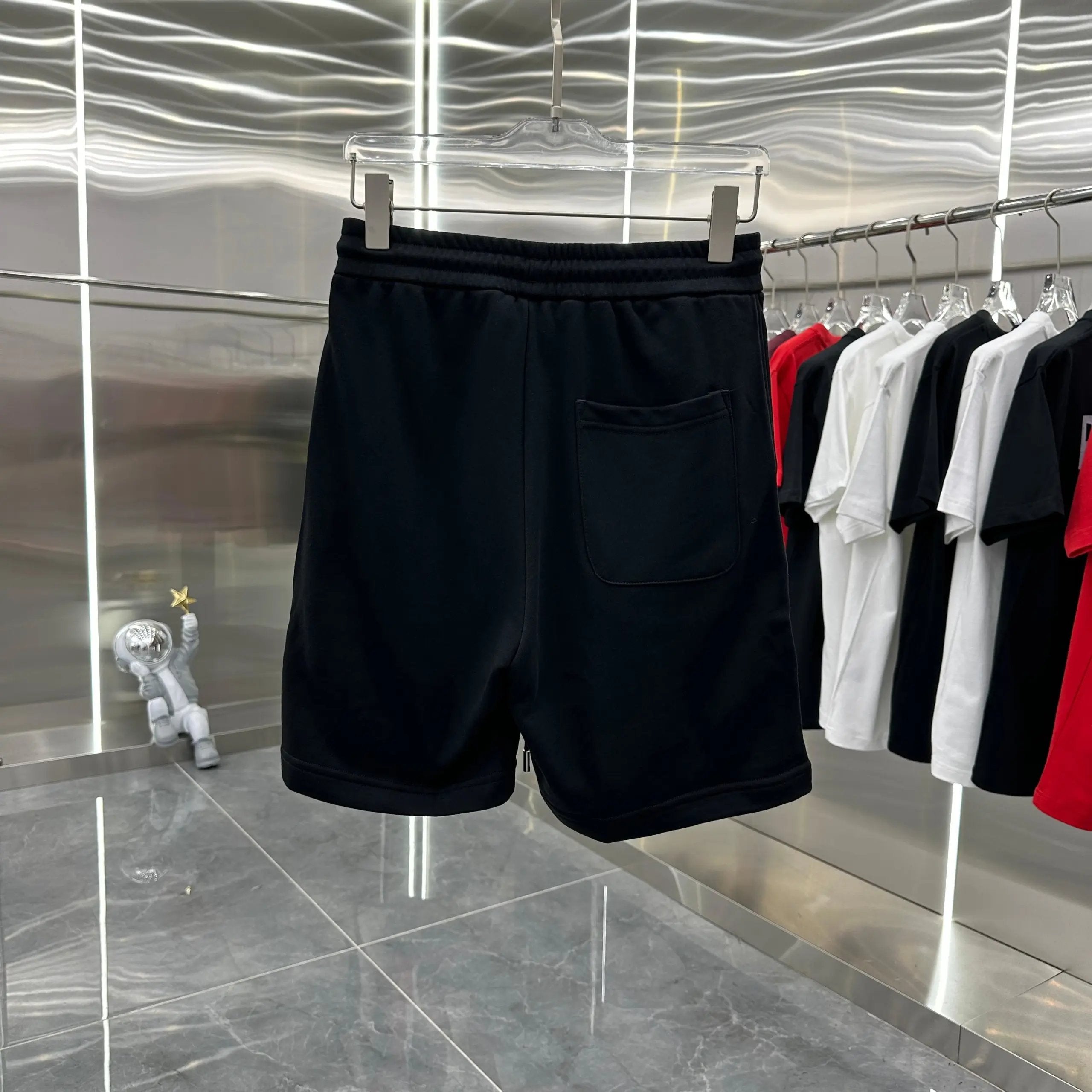 Balenciaga Shorts Manchester United Letter Embroidery logo Five-point Shorts25ss New Drawstring Casual Summer Pants American Style5Two-in-One Casual Sweatpants for Men and Women, Pure Cotton Joggers