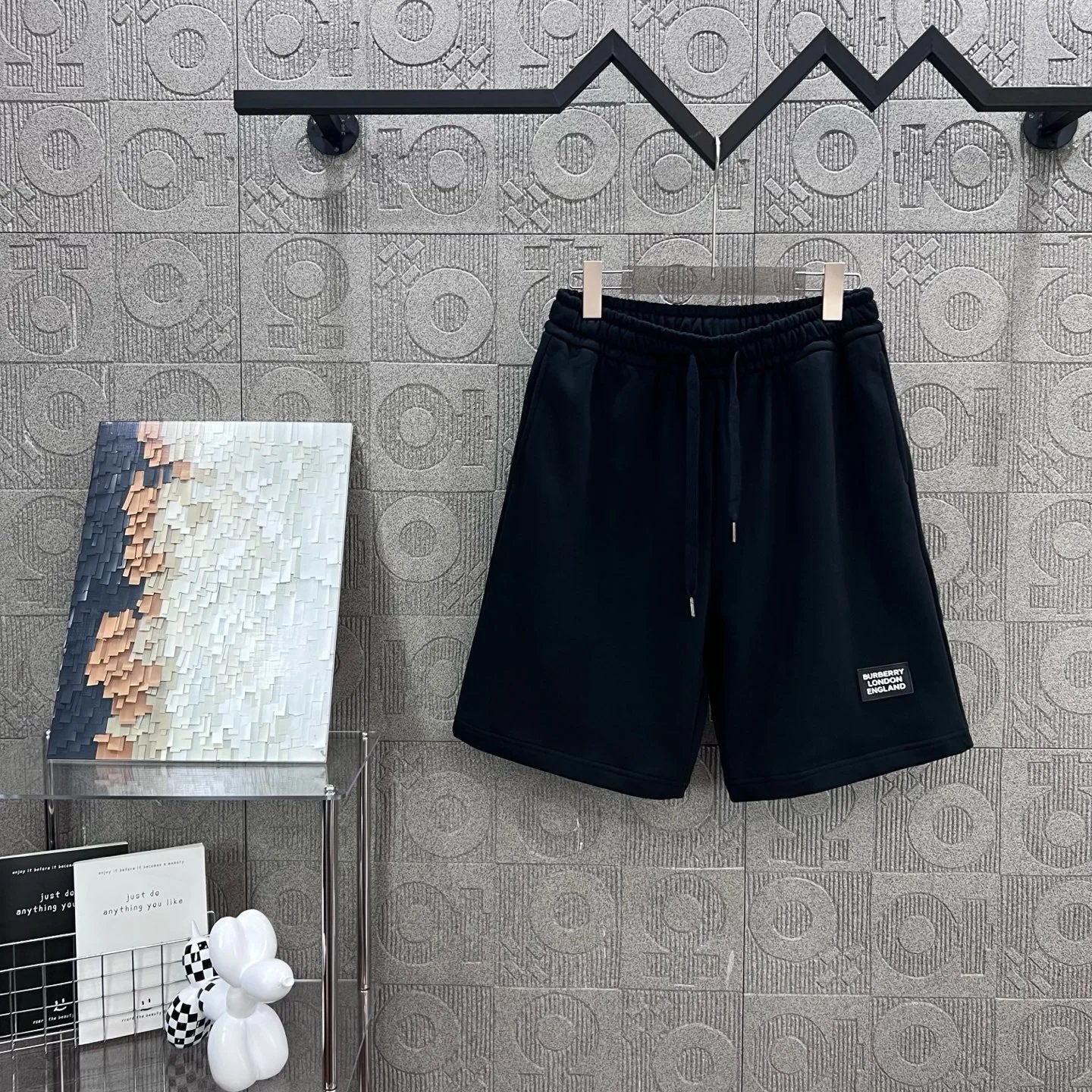Burberry Shorts Brand Logo logo Five-point Shorts25ss New Drawstring Casual Summer Pants5Two-in-One Casual Sweatpants for Men and Women, Pure Cotton Joggers