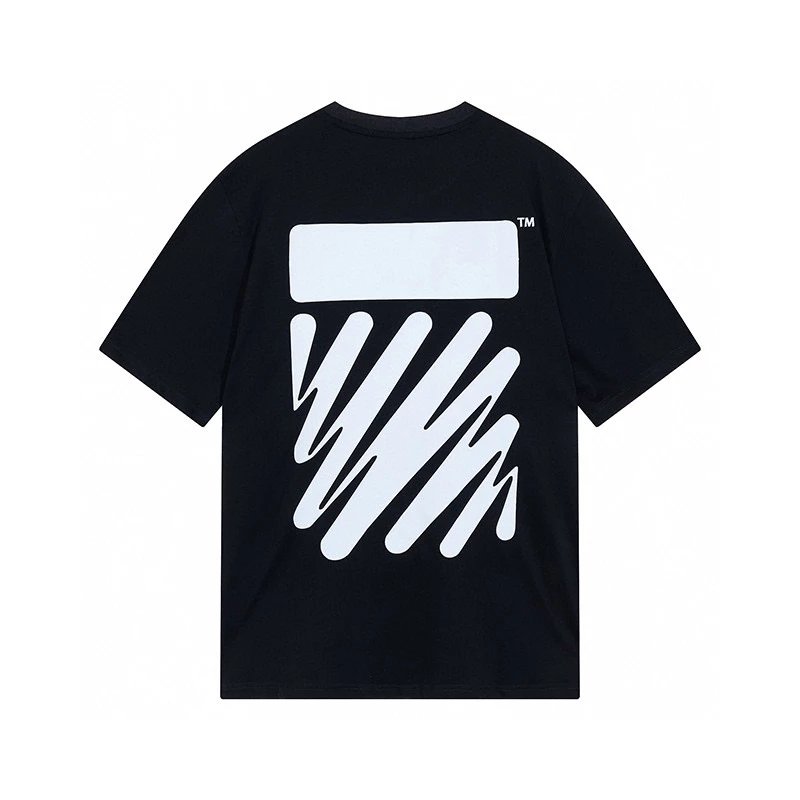 OFF-White T-shirt Top Version New Men's and Women's Same Style Short Sleeve T Summer Fashion T-shirt