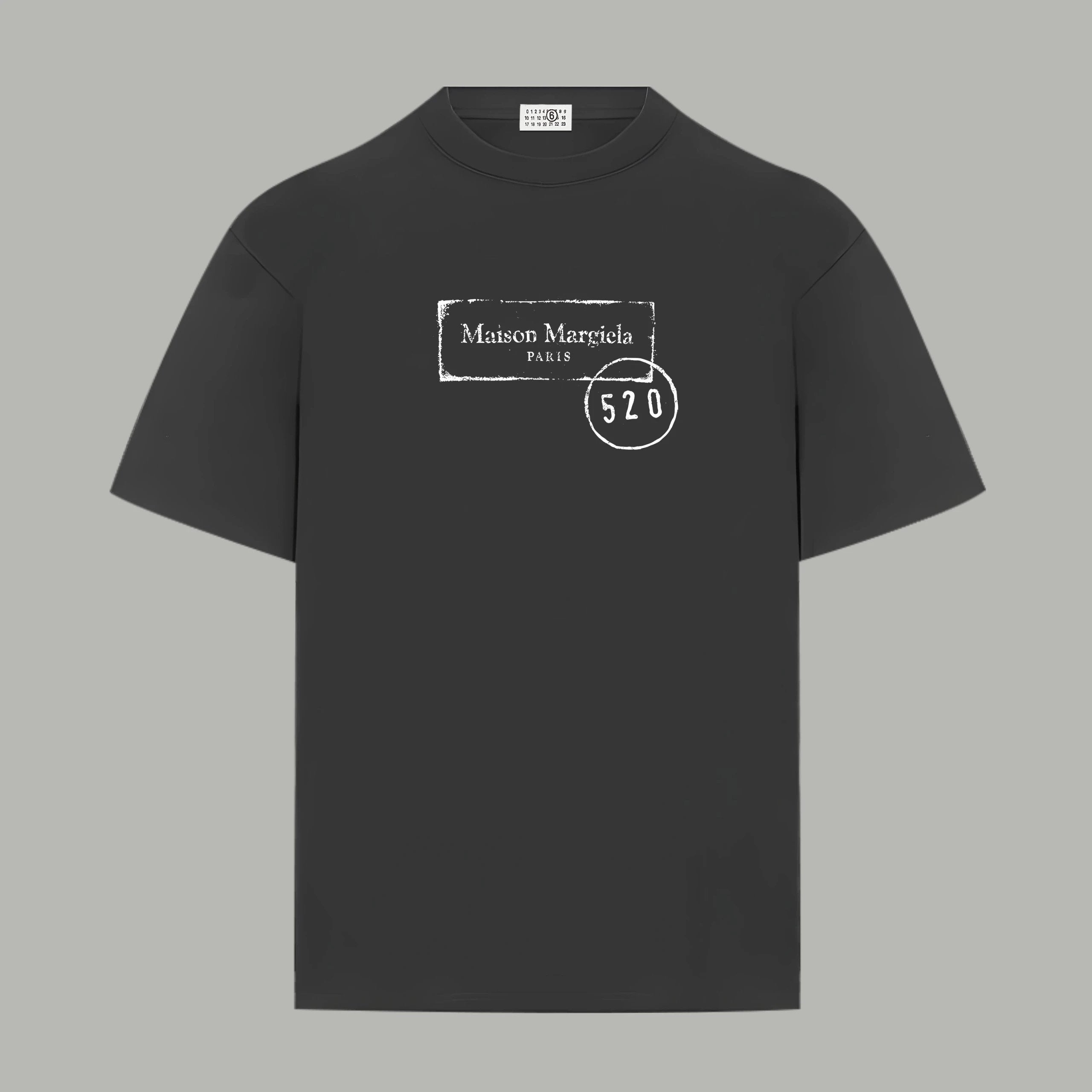 Maison Margiela T-shirt Chest520Digital Printing logo round Neck Short Sleeve25ss New Pure Cotton Unisex Style T Casual T-Shirt Base Layer Shirt OS Loose Fit Half Sleeve Top Plus Size
