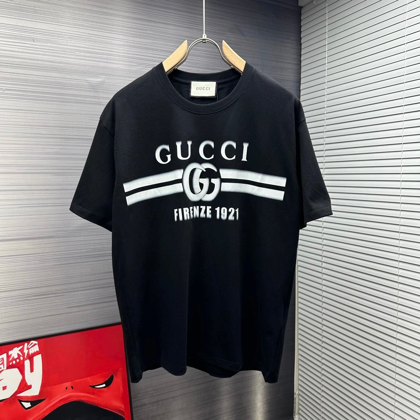Gucci T-shirt Classic Chest Print logo round Neck Short Sleeve25ss New Pure Cotton Unisex Style T Casual T-Shirt Base Layer Shirt OS Loose Fit Half Sleeve Top Plus Size