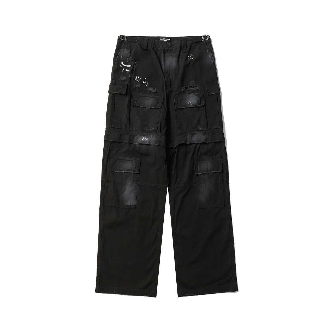 Balenciaga Shorts Cotton Sports Cargo Pants Washed Jeans Detachable Shorts Loose Wide-leg Pants Straight-leg Pants High-waisted Pants Unisex24ss Autumn and Winter New Products