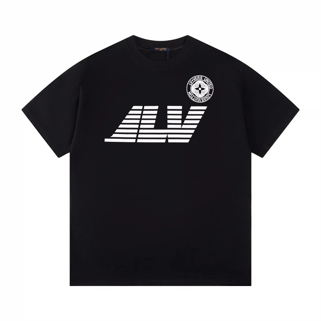 Louis Vuitton LV T-shirt Compass Crew Neck Short Sleeve25ss New pure cotton T Unisex T-Shirt OS Loose Fit Base Shirt Top T-Shirt Short Sleeve