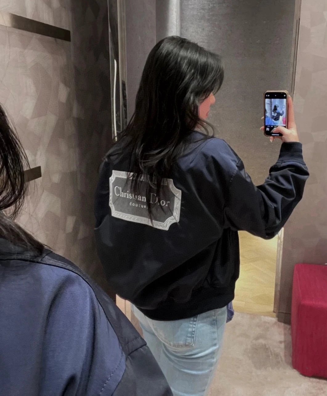 Dior Jackets Back Embroidery Flat Embroidery Letter Pilot Jacket Coat Autumn Winter Thickened Cotton Jacket Unisex Thickened Warm Cotton Coat