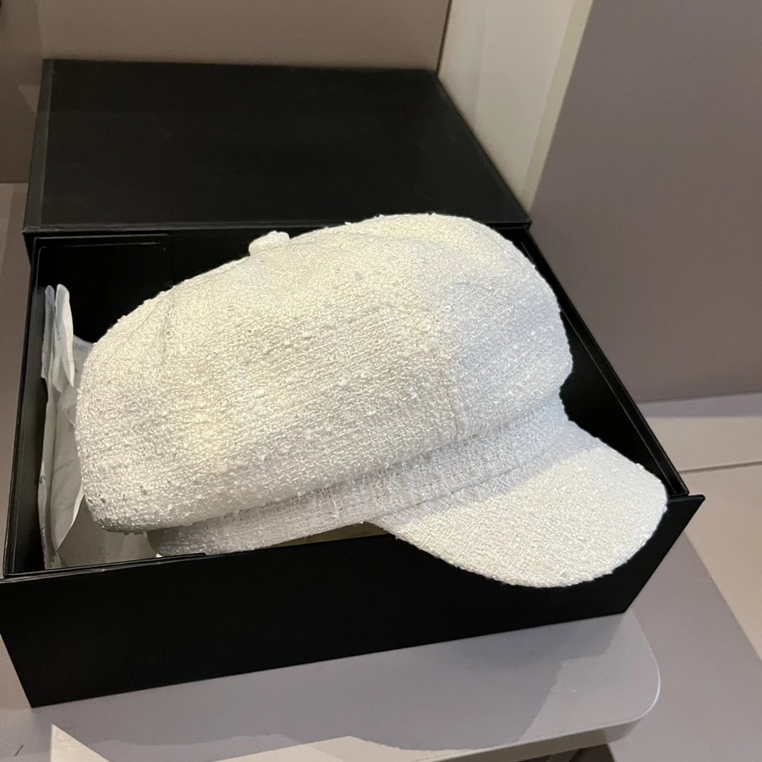 Chanel Hat Hat High Quality2024New Octagonal Pumpkin Hat,Painter cap,Head Circumference57cm