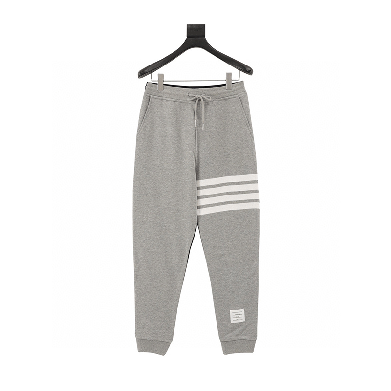 Thom Browne Sweatpants New Color Matching Yarn-Dyed Trousers for Men and Women