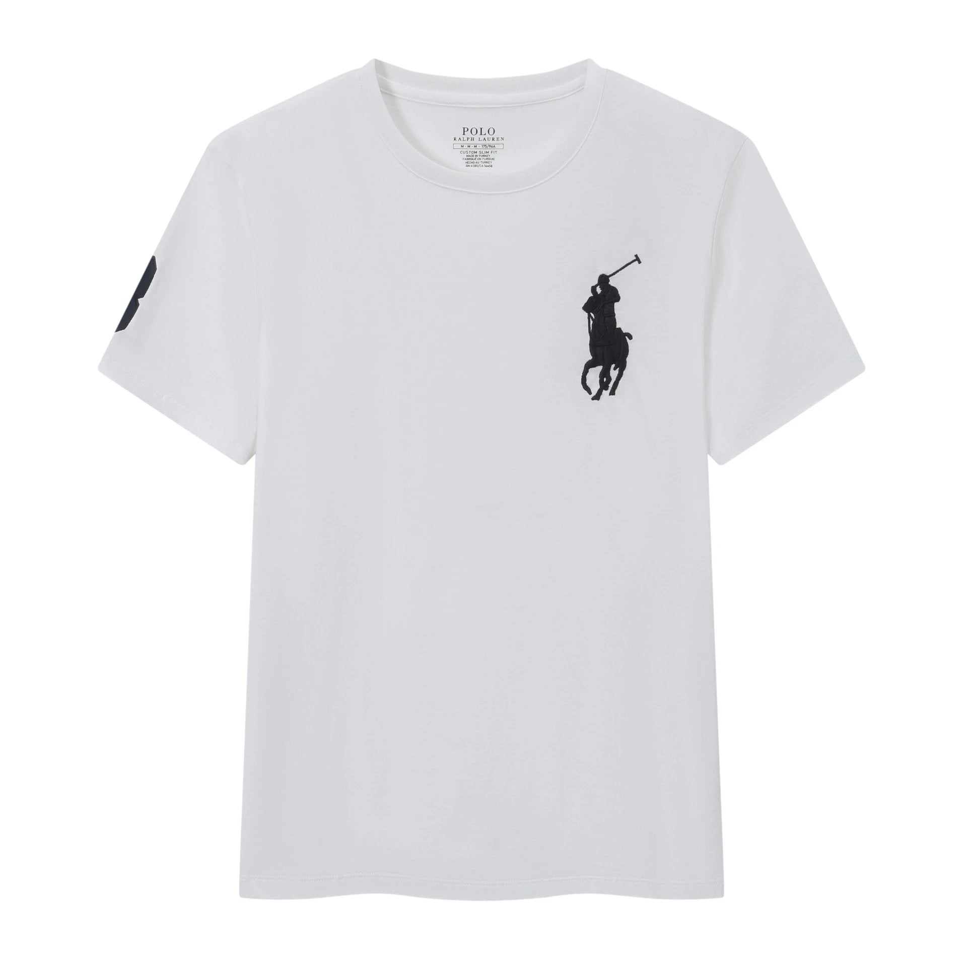 Ralph Lauren T-shirt D77Summer New Cotton round Neck Short Sleeve Men T T-shirt Solid Color Casual Fashion Half Sleeve Bottoming Shirt-CY