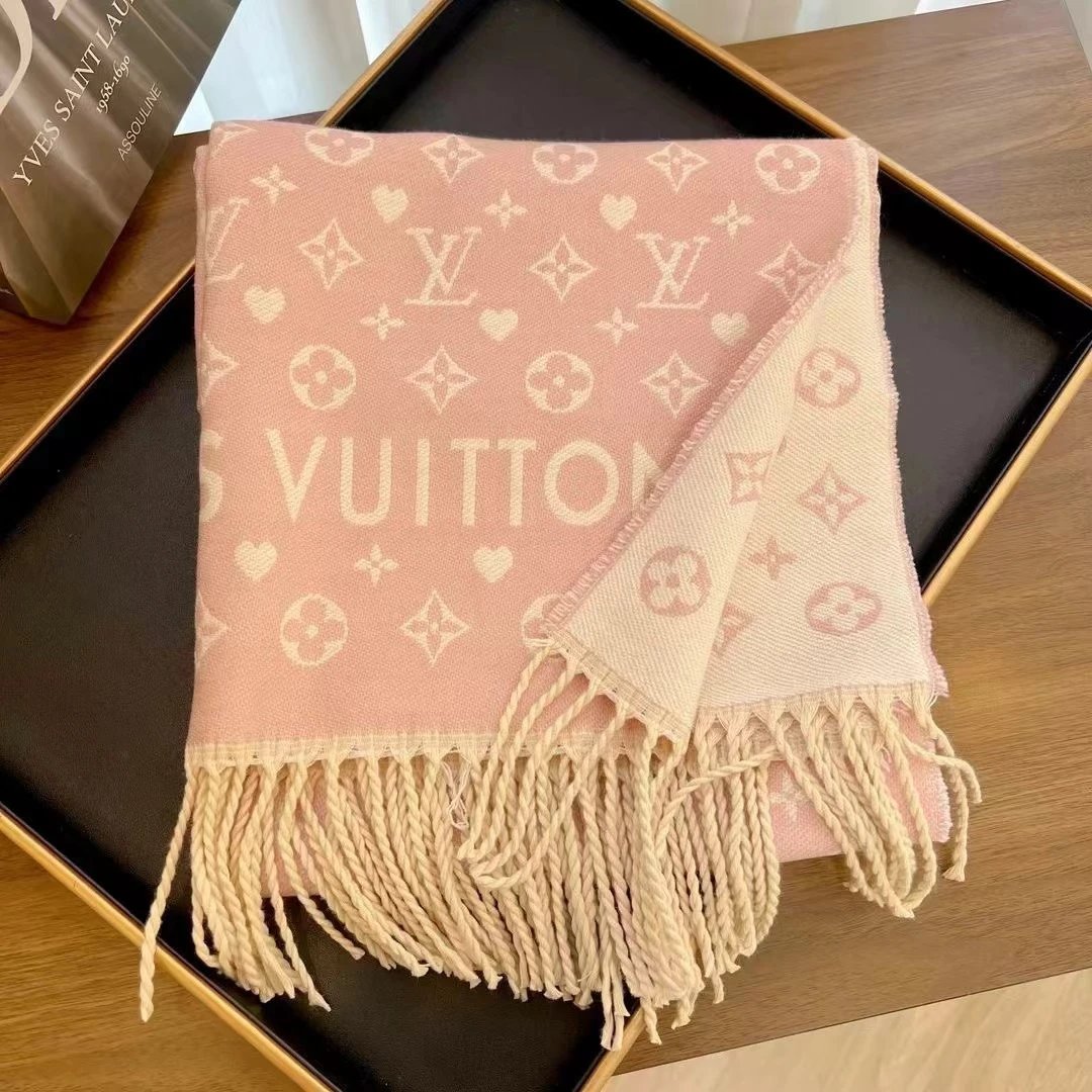 Louis Vuitton LV Dior Scarf Women's Scarf Winter Outer Shawl Double-Sided Cashmere-like Warm Scarf
