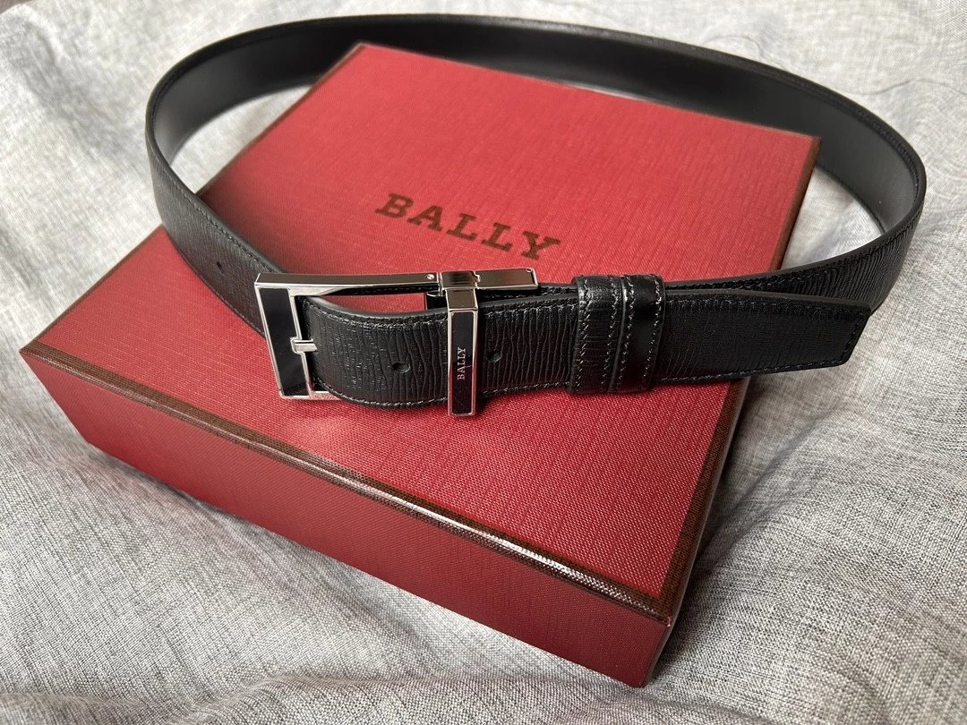 Bally Belt Top version Original Single Belt Counter New Men's Double-Sided Casual Business Belt Wide3.5cm Double-Sided Head Layer Cowhide Belt First Layer Cow Leather Belt Male Business Casual Belt Belt Men's Leather Belt