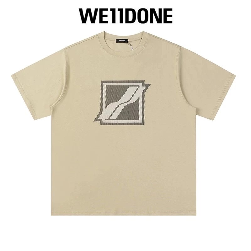 We11done T-shirt Top Spring and Summer New Large Letter Bullet Screen LOGO Simple Short Sleeve T T-shirt Loose Fashion Brand