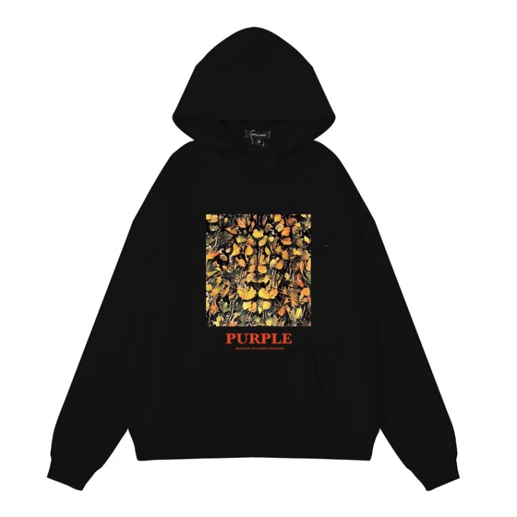 Purple Brand Hoodie Hooded Sweater Fashionablesweatshirt-SQ002