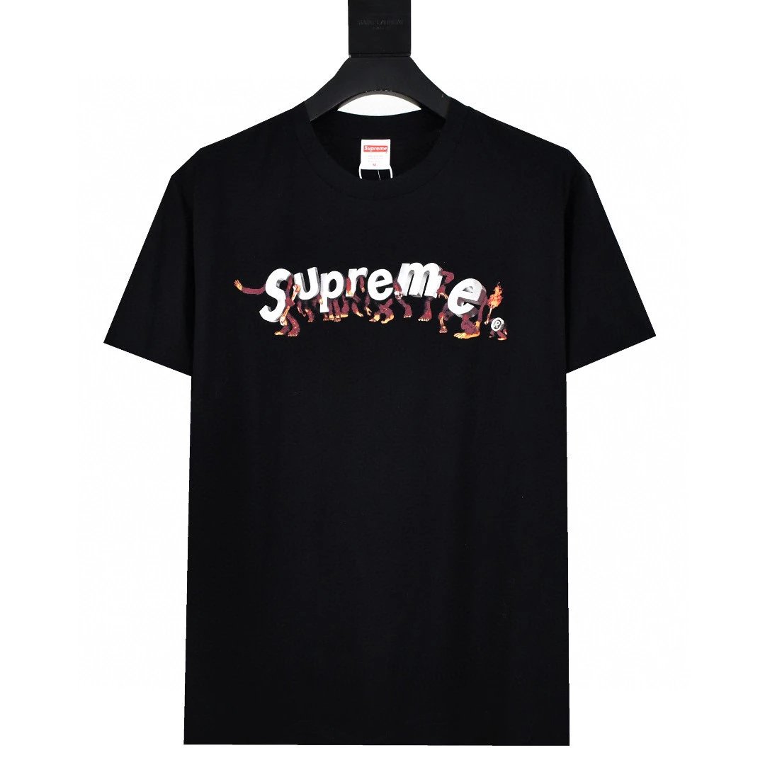 Supreme T-shirt Top VersionTrendy Classic Cherry Meditation Old Reggae Anna Nick Cotton Short Sleeve
