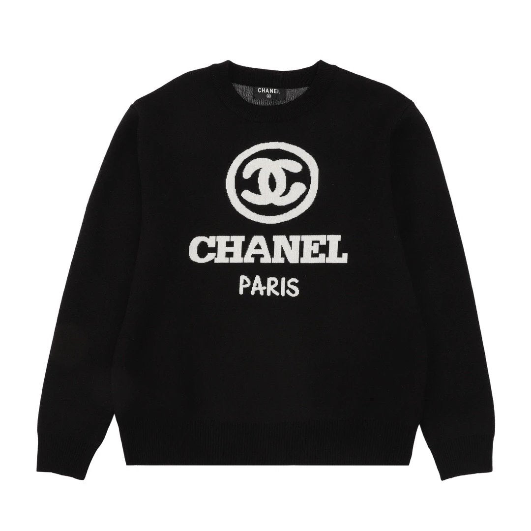 Chanel Sweater Sweater High Quality Fashion Fashion Brand
Large Woven Letters LOGO Jacquard Knitted round Neck Sweater
size:S-L