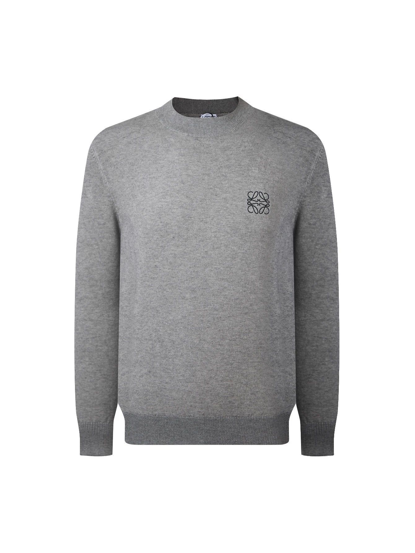 LOEWE Sweater Classic Simple Letter Embroidery Cashmere Crew Neck Knit Sweater Unisex