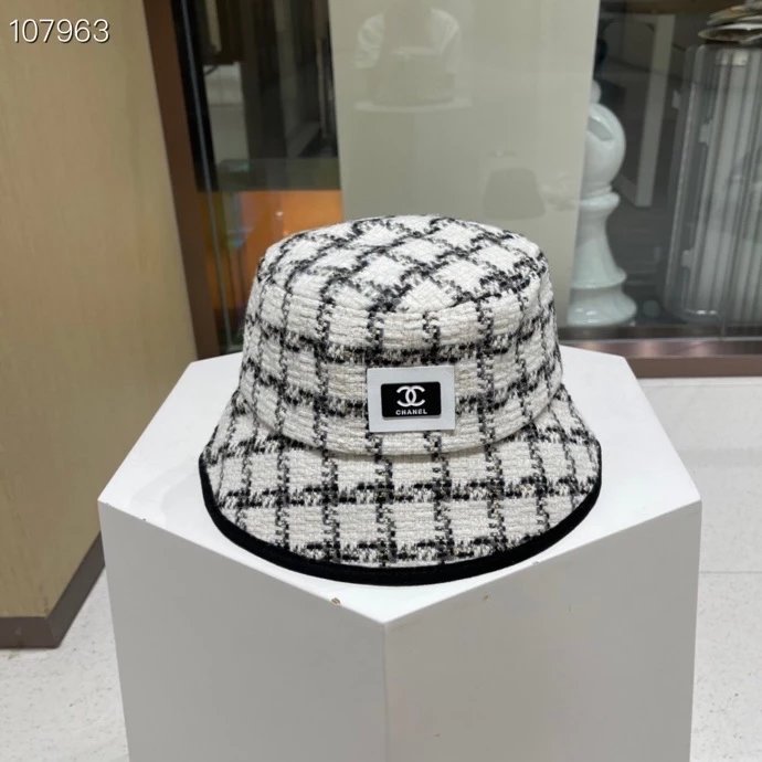 Chanel Hat New Wide Brim High-Grade Wind Bucket Hat,Sun-Proof and Super Easy to Match,Appearance of Street Orders