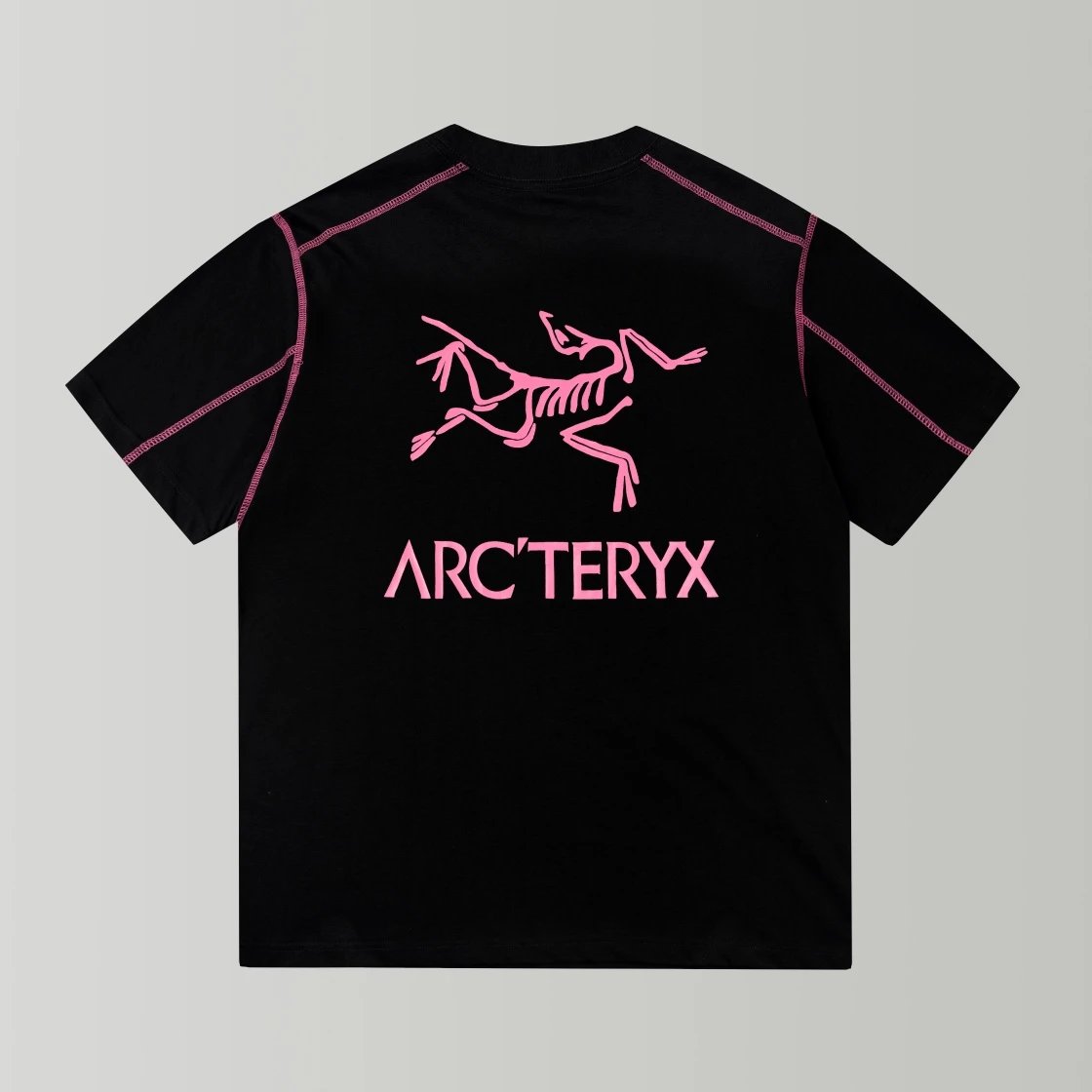 Arc'teryx T-shirt Back with Large Bird Letter Print logo round Neck Short Sleeve25ss New pure cotton T Unisex T-Shirt OS Drop Shoulder Loose Fit Base Shirt Top T-Shirt Short Sleeve