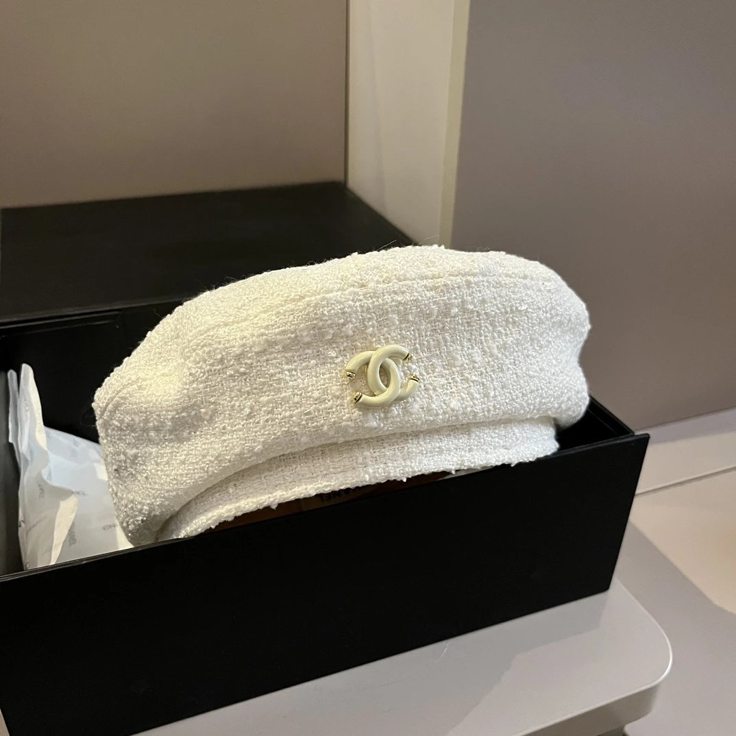 Chanel Hat Casual Hat High Quality Fashion Fashion Brand Fashion Women's Essential!2024Autumn and Winter New Style Beret,Head Circumference57cm