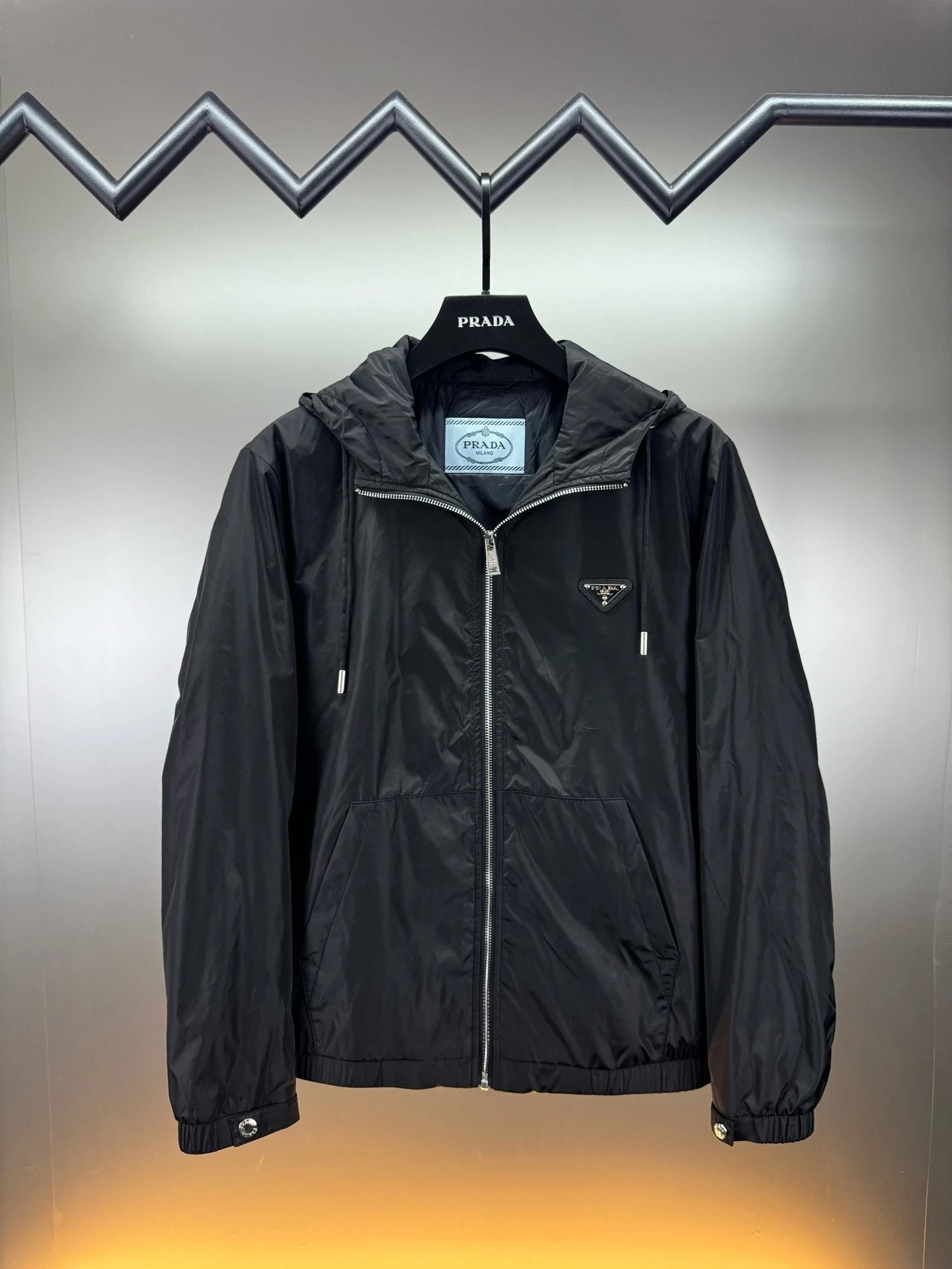 PRADA Jackets ss24Autumn and Winter Latest Men's Anorak Coat Fashionable All-Matching Style Autumn and Winter New