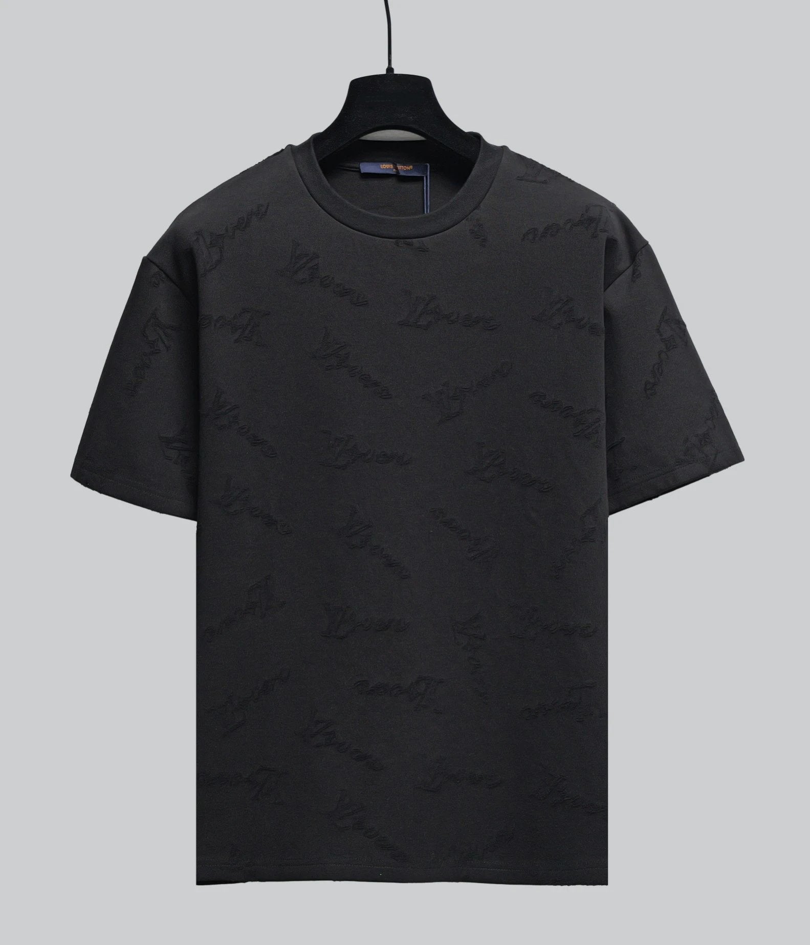 Louis Vuitton LV T-shirt Jacquard Burnt Flower Vintage Full Print logo Round Neck Short Sleeve Pure Cotton Unisex T T-shirt Base Shirt Tee Shirt OS Loose design