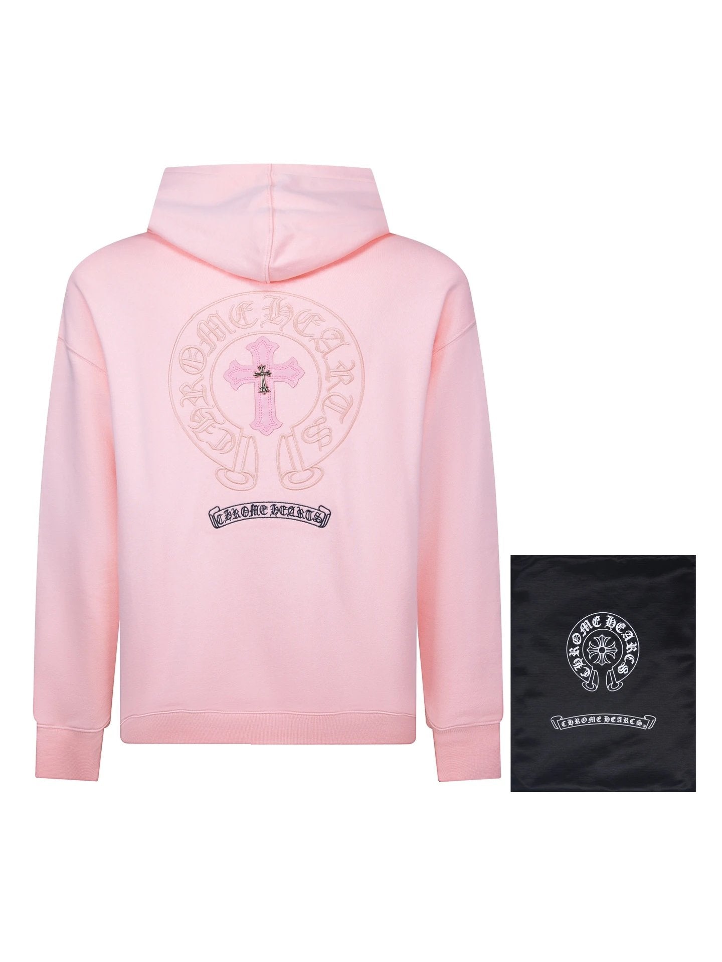 Chrome Hearts Hoodie Heavy Embroidery Sanskrit Hoodie Sweatshirt Casual Loose Fit Pure Cotton Terry Pullover Hoodie Os Unisex Sports Tracksuit Top24ss Autumn and Winter New Products