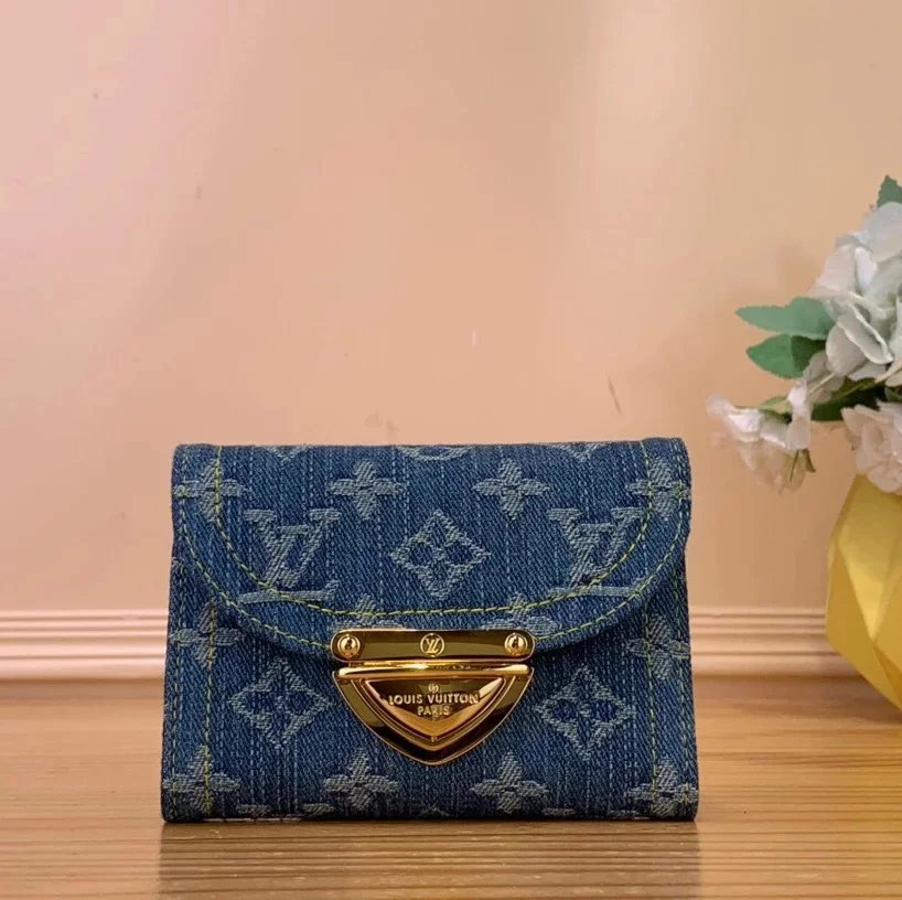 Louis Vuitton LV Wallets/Clutches Denim Denim Purse Wallet Collection Real Shot M82960Denim Mahjong Bag Women's Bag Clutch Chain Bag Shoulder Underarm Bag Handbag Victorine Denim Wallet zippy Denim Zipper Wallet Coin Purse Keychain Coin Purse M82959/58/57