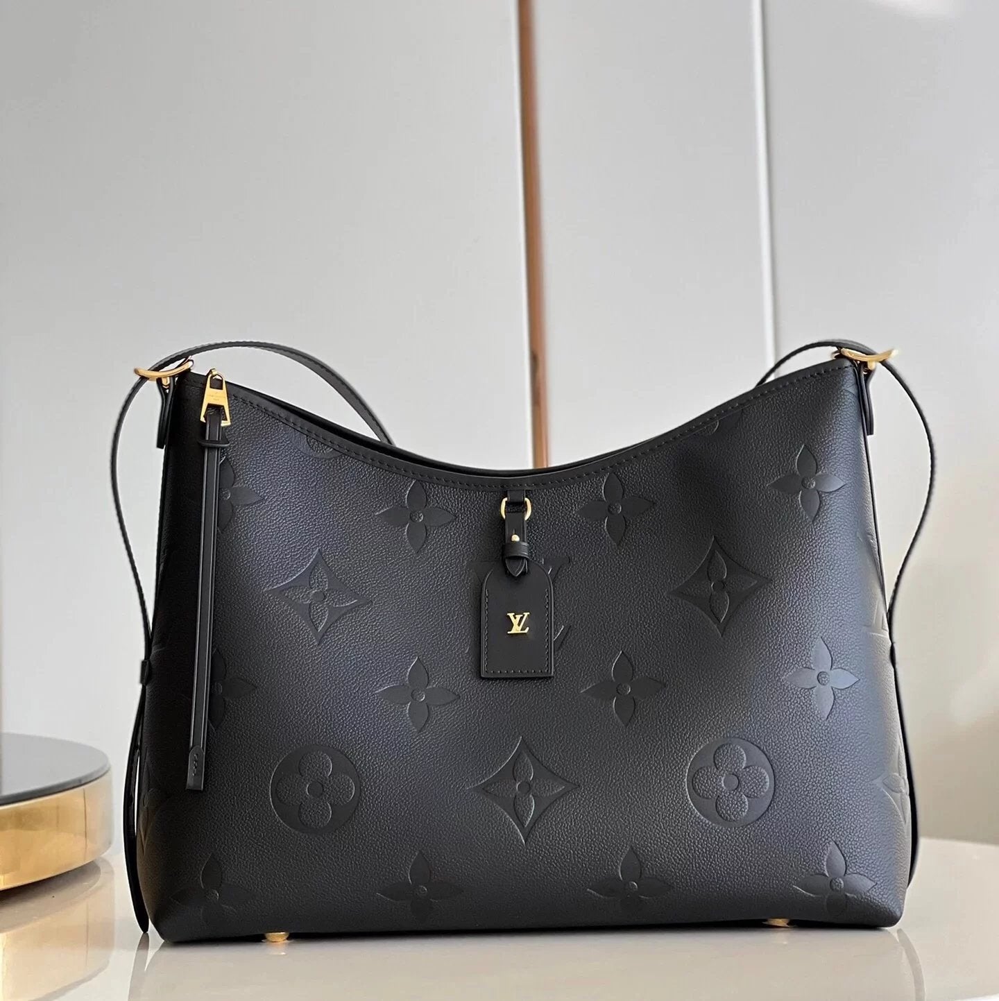 Louis Vuitton LV Women's Bag Top version 【Original Leather】2022Autumn and Winter New Full Leather Embossed Series Tote Bag CARRYALL Handbag Underarm Bag Shoulder Handbag Women's Bag Hand Bag Handbag Shoulder Bag Underarm Bag Women's Bag M46288M46289