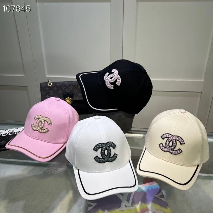 Chanel Hat High Quality New Peaked Cap New Simple Embroidery logo Baseball Cap,New Shipment,Big Brand's Same Style Super Easy to Match,Hurry up and Buy It!