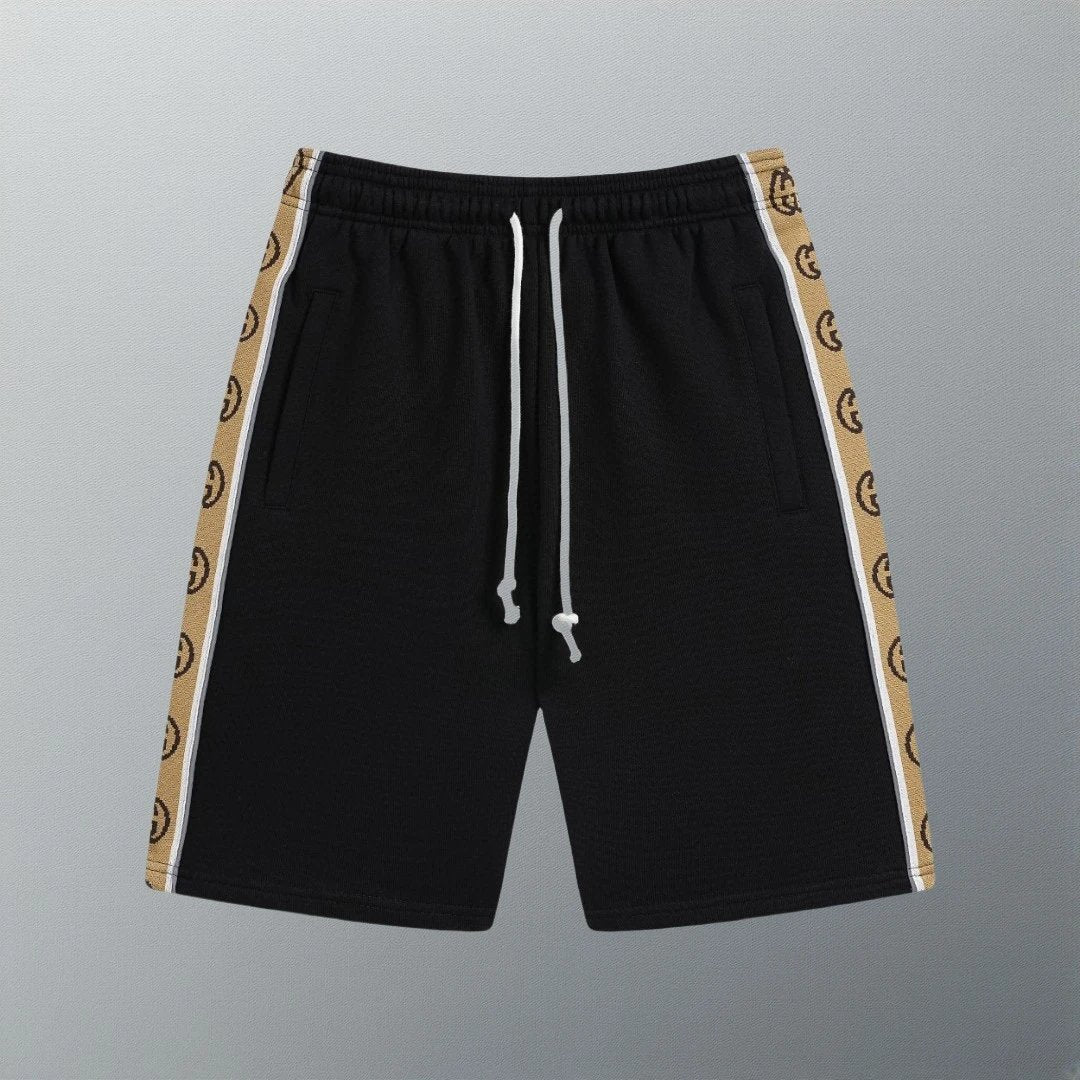 Gucci Shorts Double-sided G Letter Ribbon Embroidery logo Five-point Shorts25ss New Drawstring Casual5Two-Piece Casual Sweatpants Summer Pants Unisex Pure Cotton Sweatpants