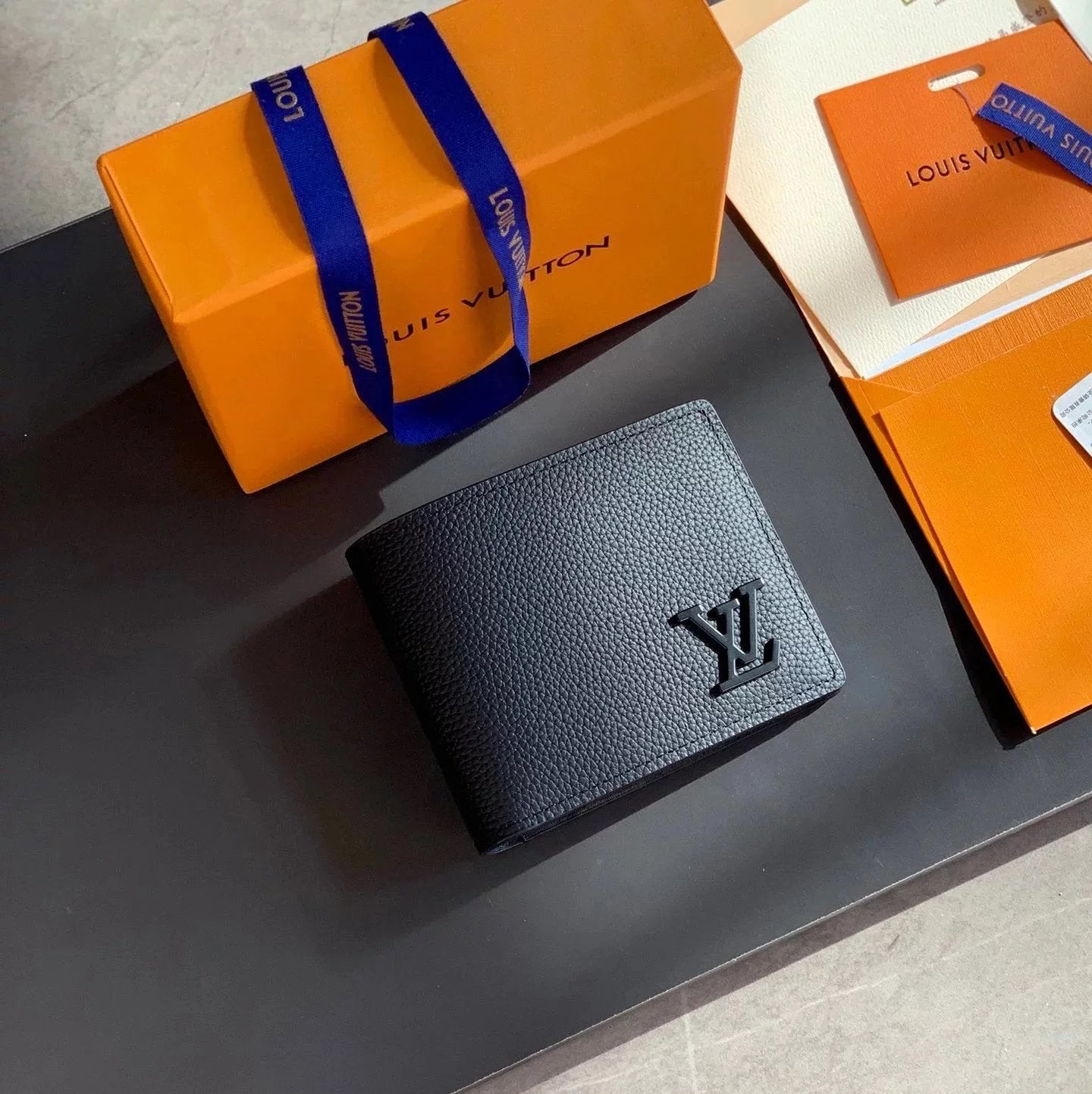 Louis Vuitton LV Wallets/Clutches Top version 【Tax-Free Premium Edition】New Men's and Women's Full Cowhide Wallet Long Wallet Men's and Women's Bags Card Holder Card Holder Short Wallet Short Wallet Pocket Clip Clutch Clutch Bag Men's Wallet