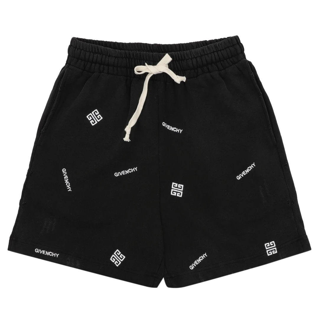 Givenchy Shorts Front and back letter pattern embroidery logo Five-point Shorts25ss New Drawstring Casual Summer Pants5Two-in-One Casual Sweatpants for Men and Women, Pure Cotton Joggers