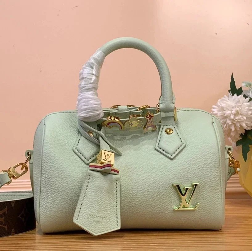 Louis Vuitton LV Women's Bag Top version 【Super Original Leather】M469702024Qixi Limited Payment speedy18Pillow Bag Mini Bag mini Small Crossbody Bag Shoulder Bag Crossbody Bag Handbag