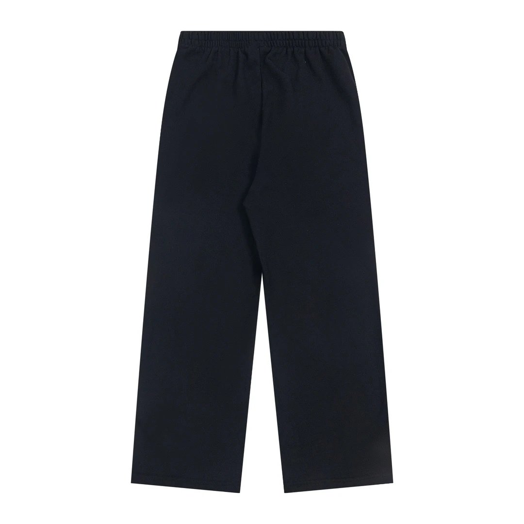 Balenciaga Sweatpants Classic8B Double Ring logo Embroidered Solid Color Versatile Casual Sweatpants Long Pants Loose Wide-leg Pants Straight-leg Pants Sports Pants Unisex Long Pants24ss Autumn and Winter New Products