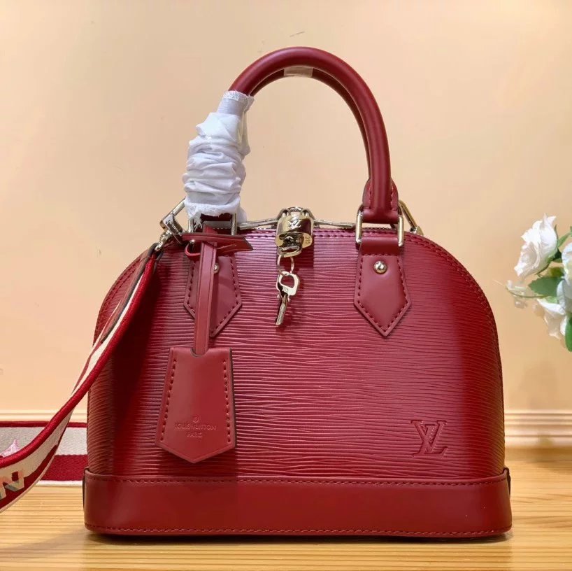 Louis Vuitton LV Women's Bag Top version Classic Chessboard Plaid Presbyopic Shell Bag Handbag Crossbody Shoulder Bag23New Water Ripple Cowhide Series New Handbag Shell Bag Women's Bag