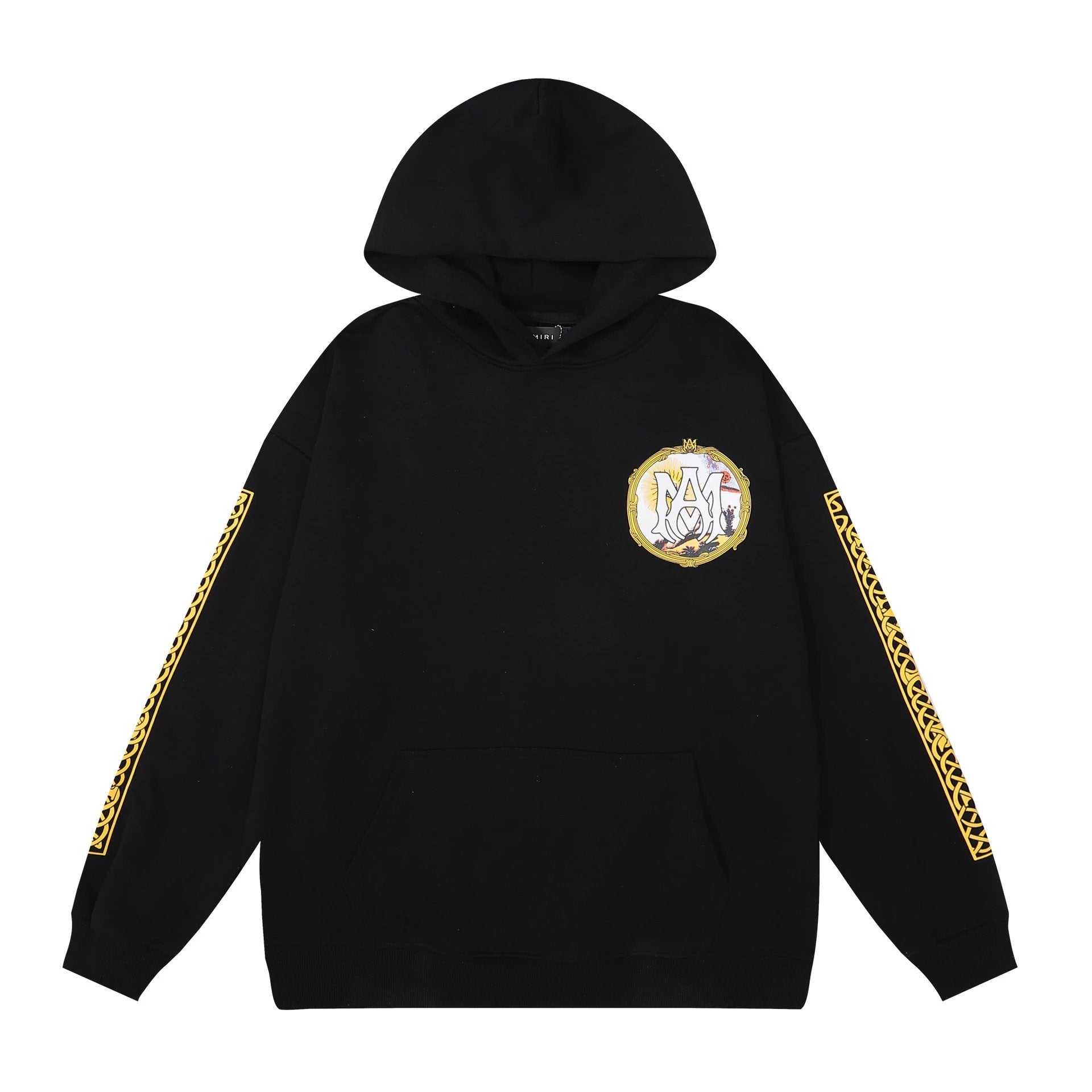 Amiri Hoodie 2024Autumn and Winter New SUNFLOWER Letters Printed Hoodie Same Style for Men and Women