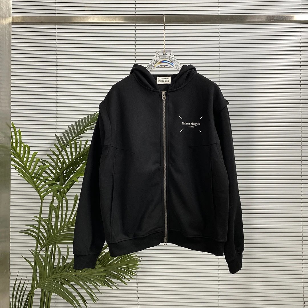 Maison Margiela Hoodie Zipper Hoodie Sweatshirt Jacket Top Unisex Sports Casual Loose Fit Versatile