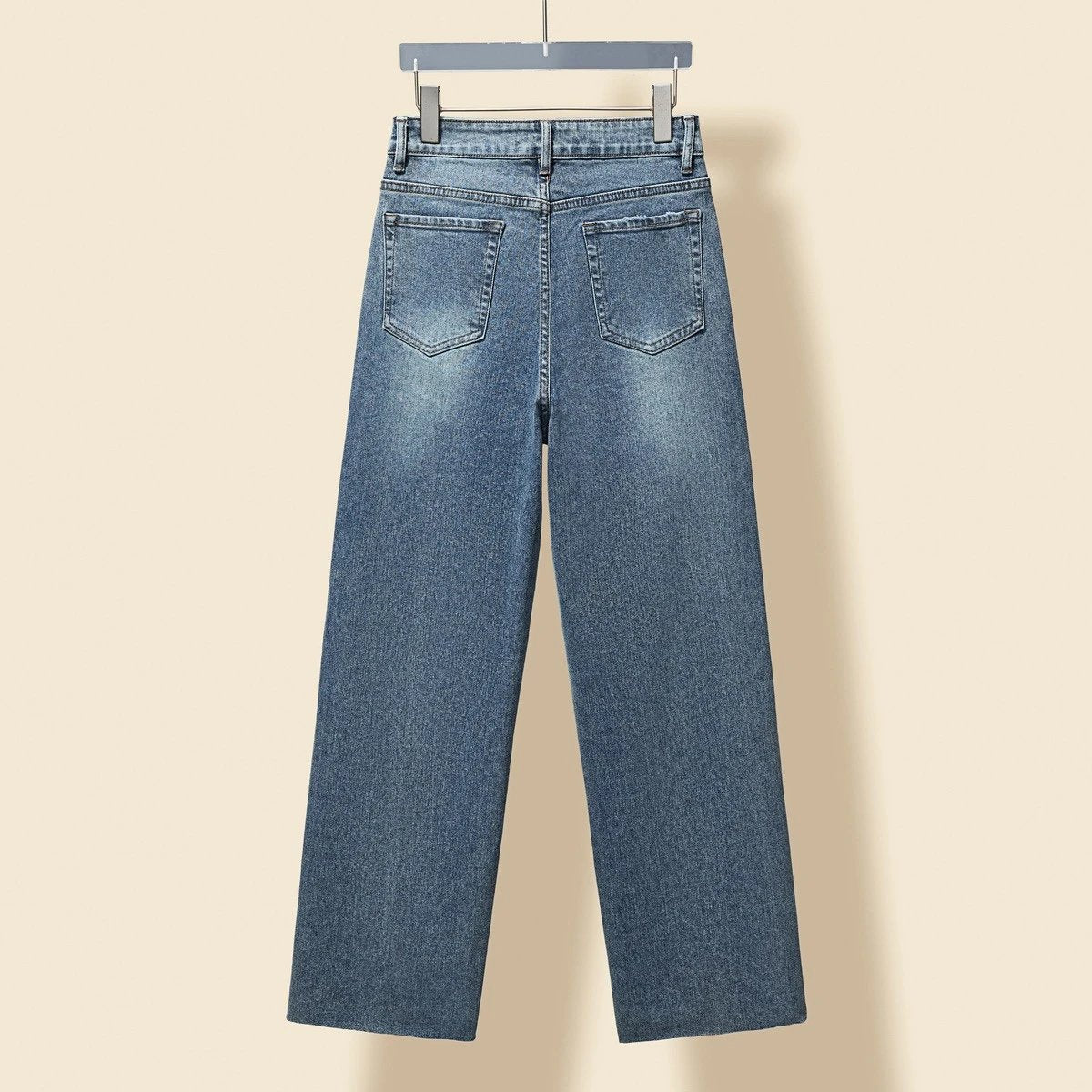 Dior Jeans Embroidered Five-Star Logo Denim Pants Versatile Casual