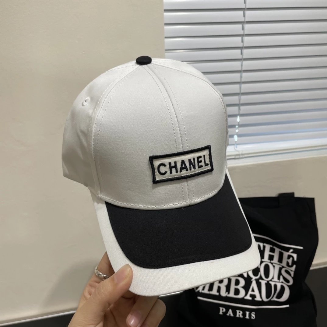 Chanel Hat Peaked Cap High Quality Sun Hat New Simple Embroidery logo Baseball Cap,New Shipment,Big Brand's Same Style Super Easy to Match,Hurry up and Buy It!Travel Essential Fashion Big Brand
