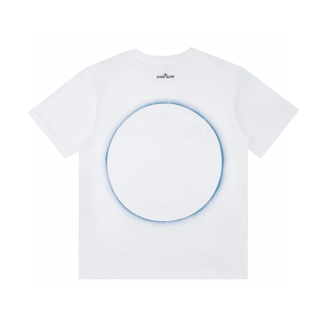 Stone Island T-shirt Top Version Counter Same Style Pure Cotton Summer Men's and Women's Same Fashion Loose All-Matching2024New Short Sleeve T T-shirt