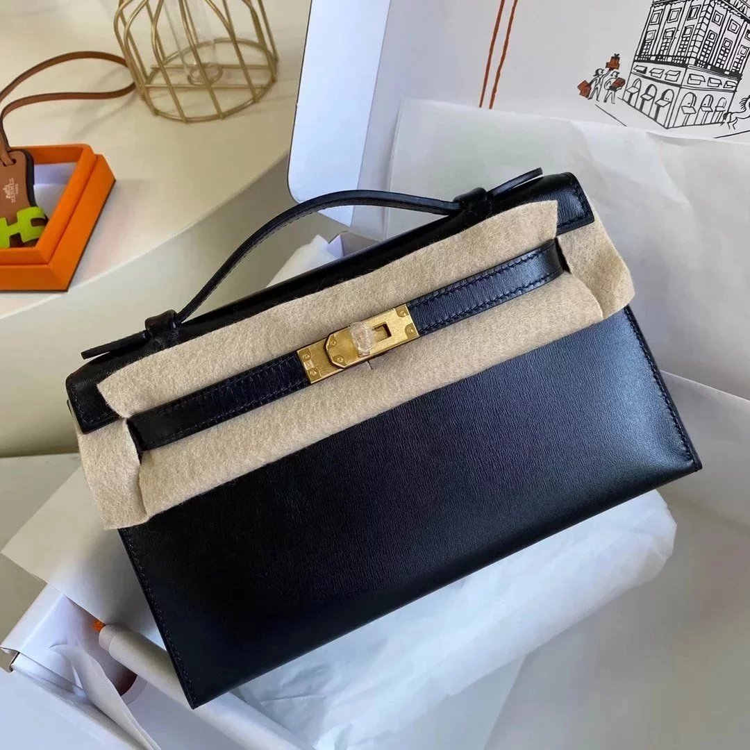 Hermes women's bag Top version Cost-Effective H Bag MiniKelly A Generation of Hand-Held Women's Bags Imported box Leather Kelly Bag Handbag One-Shoulder Crossboby Bag Birkin Bag