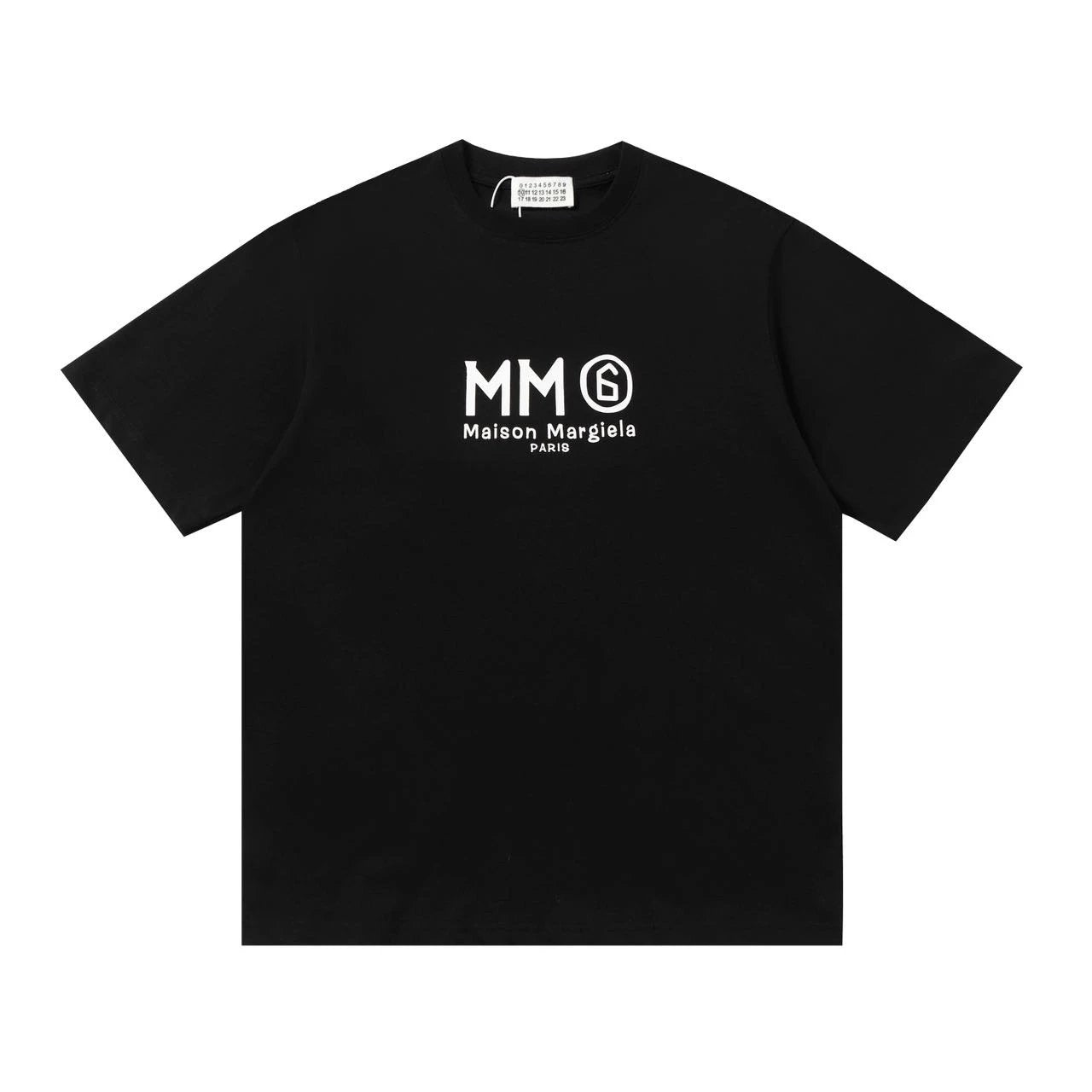 Maison Margiela T-shirt Digital Dot Matrix Printing Large logo round Neck Short Sleeve25ss New Pure Cotton Unisex Style T T-shirt OS Loose Fit Base Shirt G Home Top Half Sleeve T-Shirt