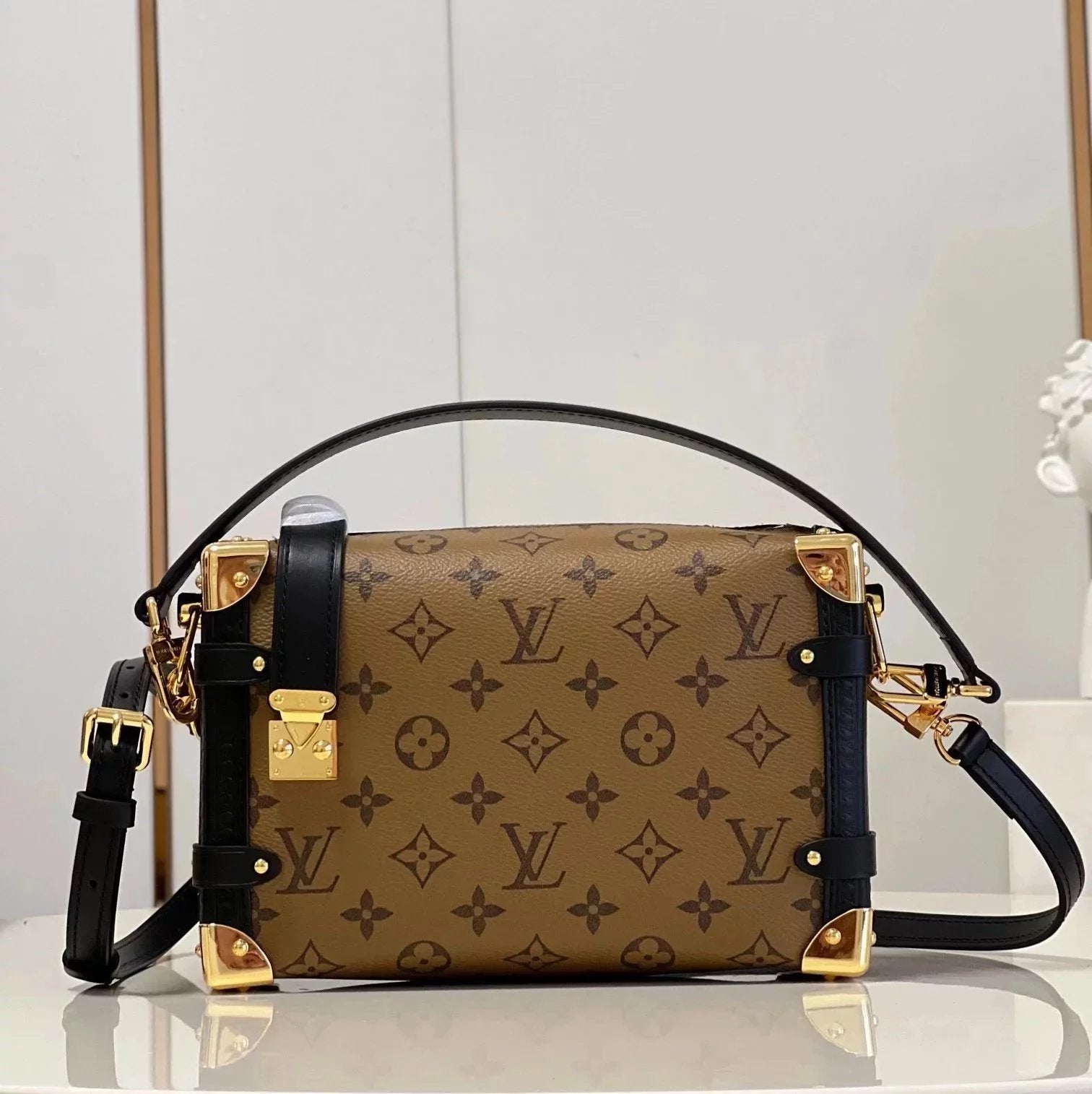 Louis Vuitton LV Women's Bag Top version Silk Screen2023Early Spring Series Handbag Full Cowhide
