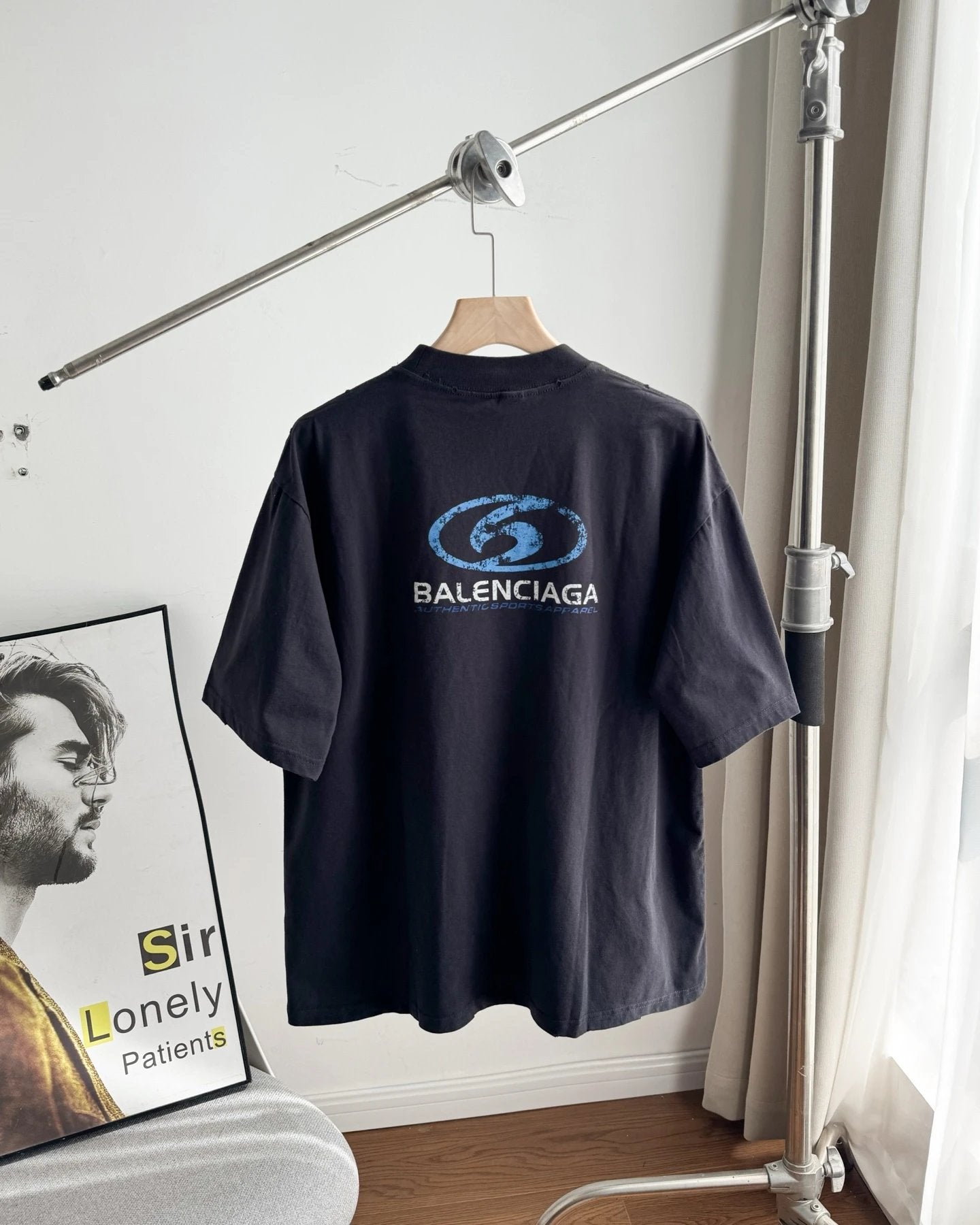 Balenciaga T-shirt Front and Back Letter Geometric Pattern Print logo round Neck Short Sleeve25ss New pure cotton T Unisex T-Shirt OS Loose Fit Base Shirt Top Half Sleeve T-Shirt