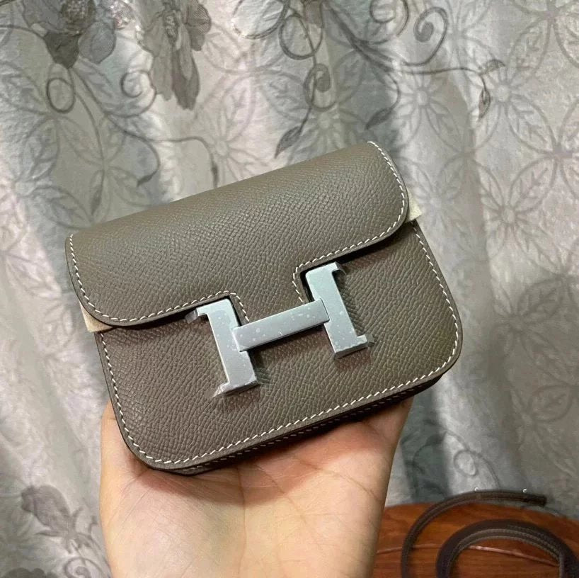 Hermes women's bag Top version Exclusive Gao Ding H Jiaaima Waist Bag Chest and Waist Bag Pig Nose Stewardess Bag ConstanceSlimmini Waist Bag Mini Kangkang Waist Bag Kangkang Wallet Women's Unisex