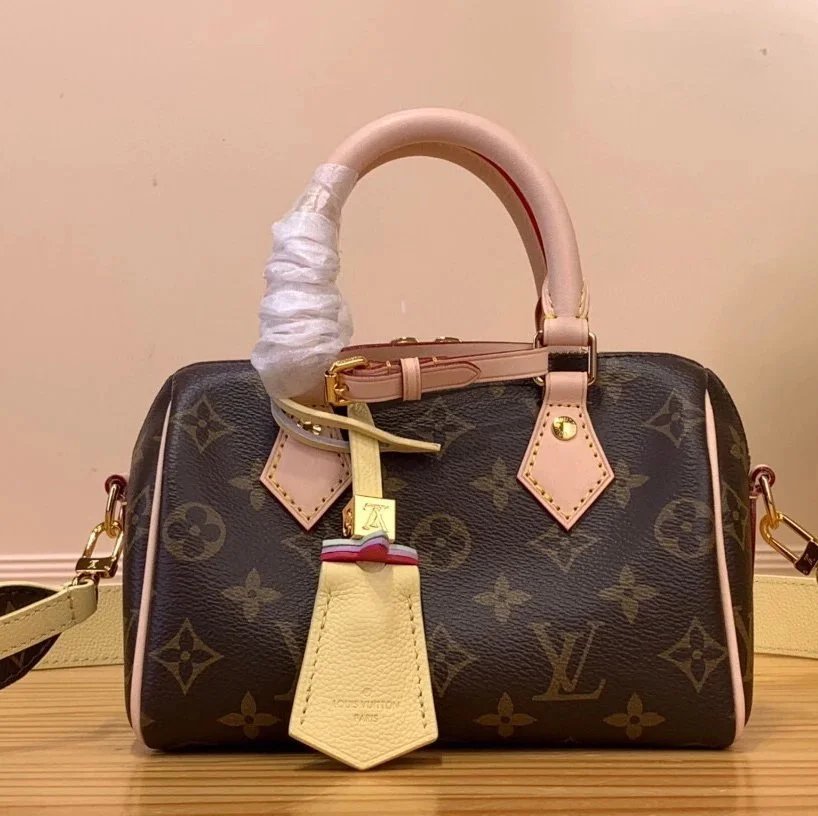 Louis Vuitton LV Women's Bag Top version 【Super Original Leather】M469702024Qixi Limited Payment speedy18Pillow Bag Mini Bag mini Small Crossbody Bag Shoulder Bag Crossbody Bag Handbag