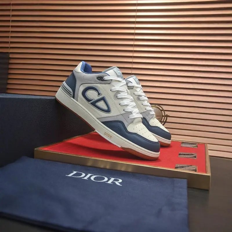 Dior Shoes Men's Shoes New Men's Sports Casual Shoes Classic Mid-Top Women's Shoes Lace-up Couple Sneakers
