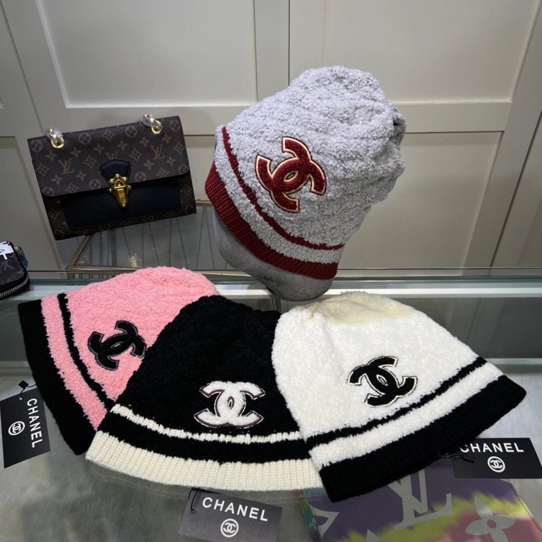 Chanel Hat Casual Autumn and Winter Hat High Quality Fashion Fashion Brand Official Website Quality Autumn and Winter Online Hongshi Shangblogger Recommended Woolen Cap,Xiaohongshu Hot Sale,Super Soft and Comfortable Knitted Hat,Excellent Elasticity!